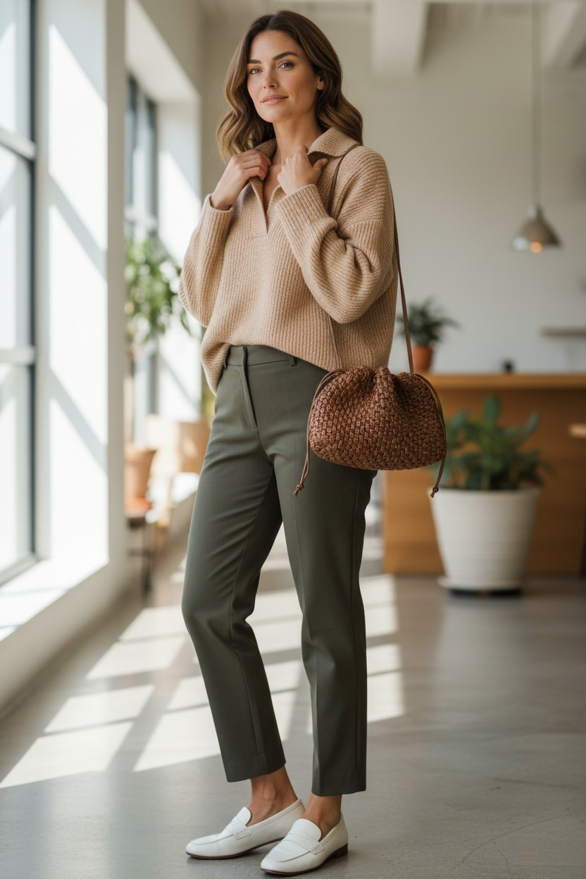 Pouch faux leather bag