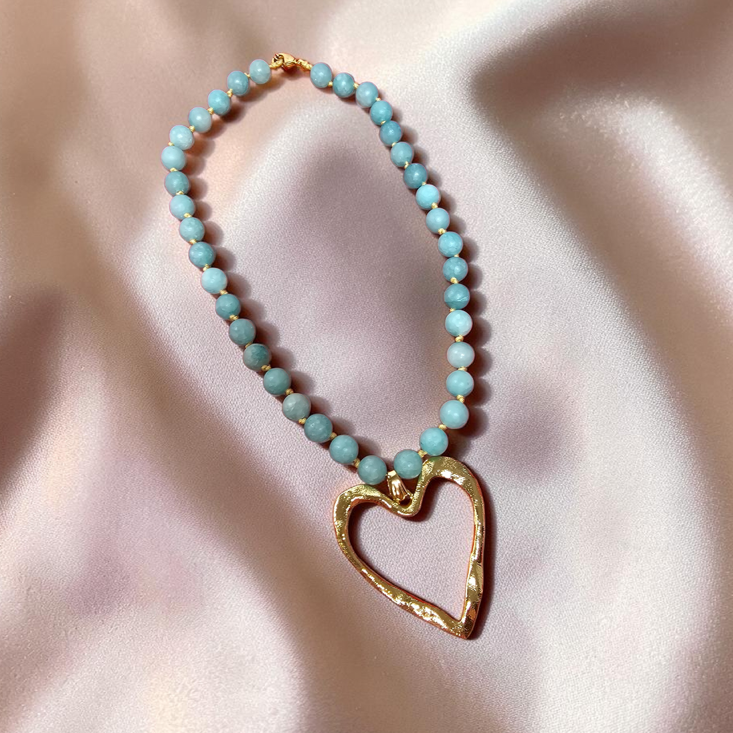 Jade crochet necklace