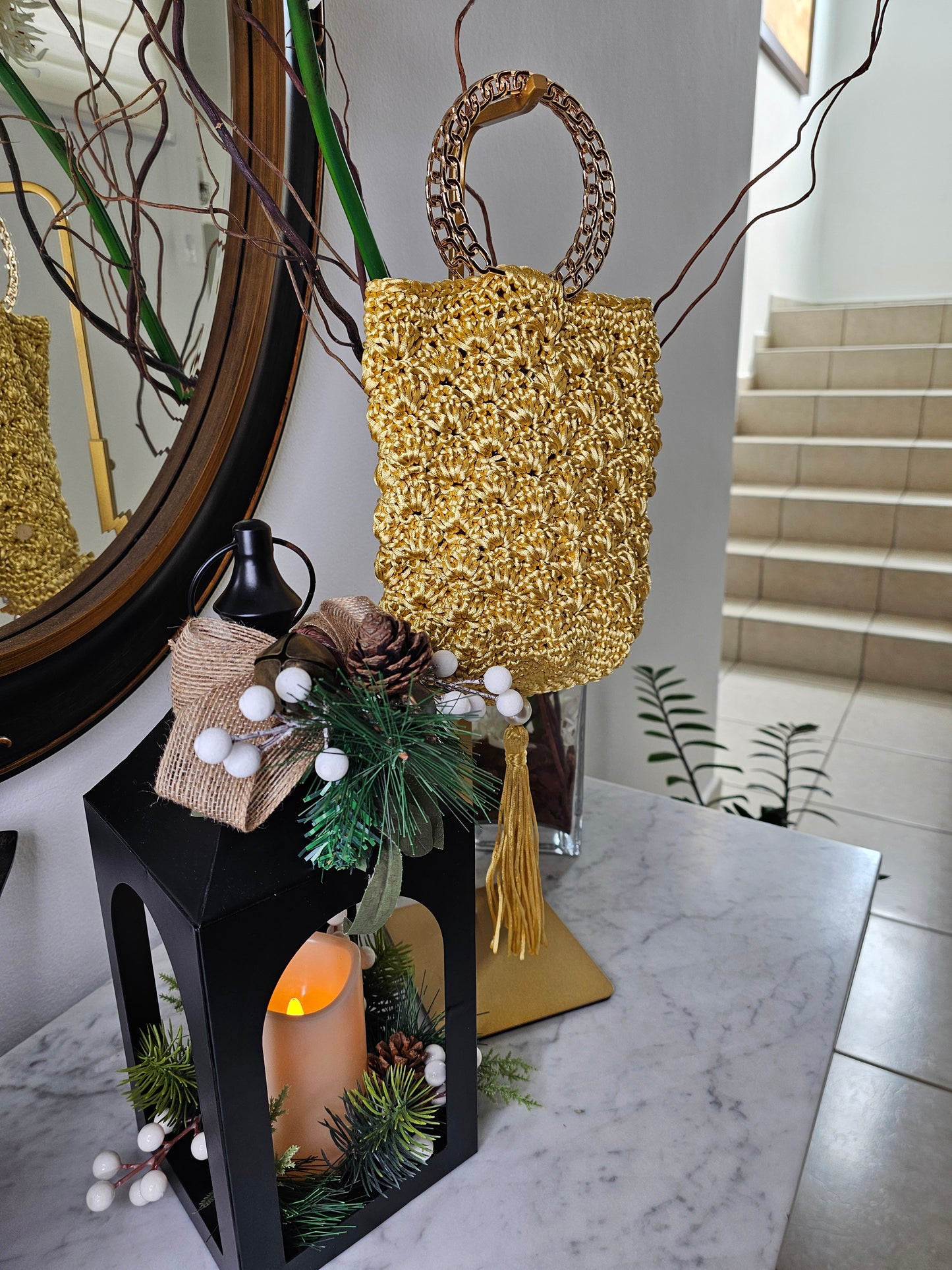 Fan stich handmade bag