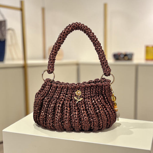 Metalic ribbon bag