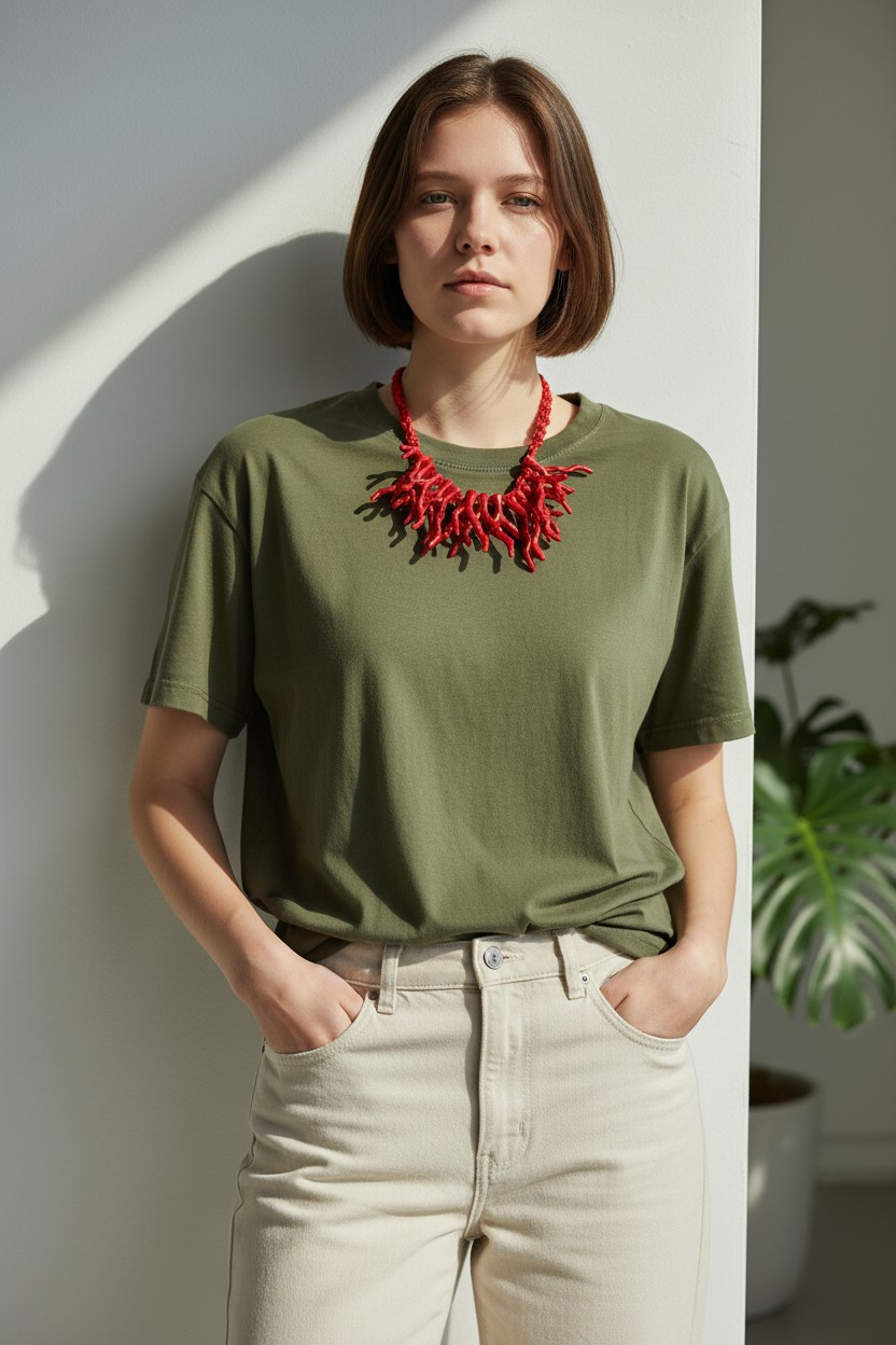 Crochet handmade necklace