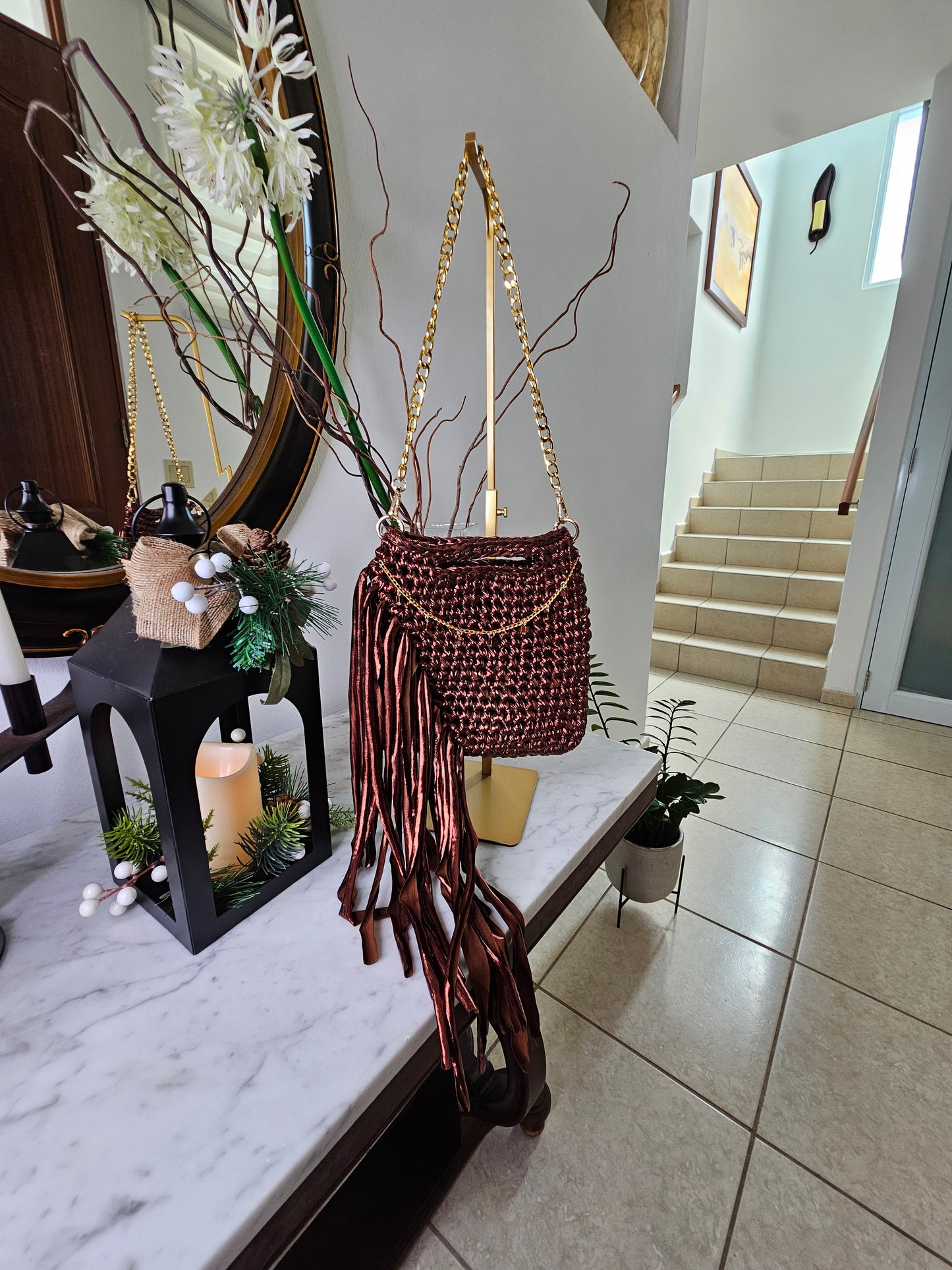 Fringe metalic handmade