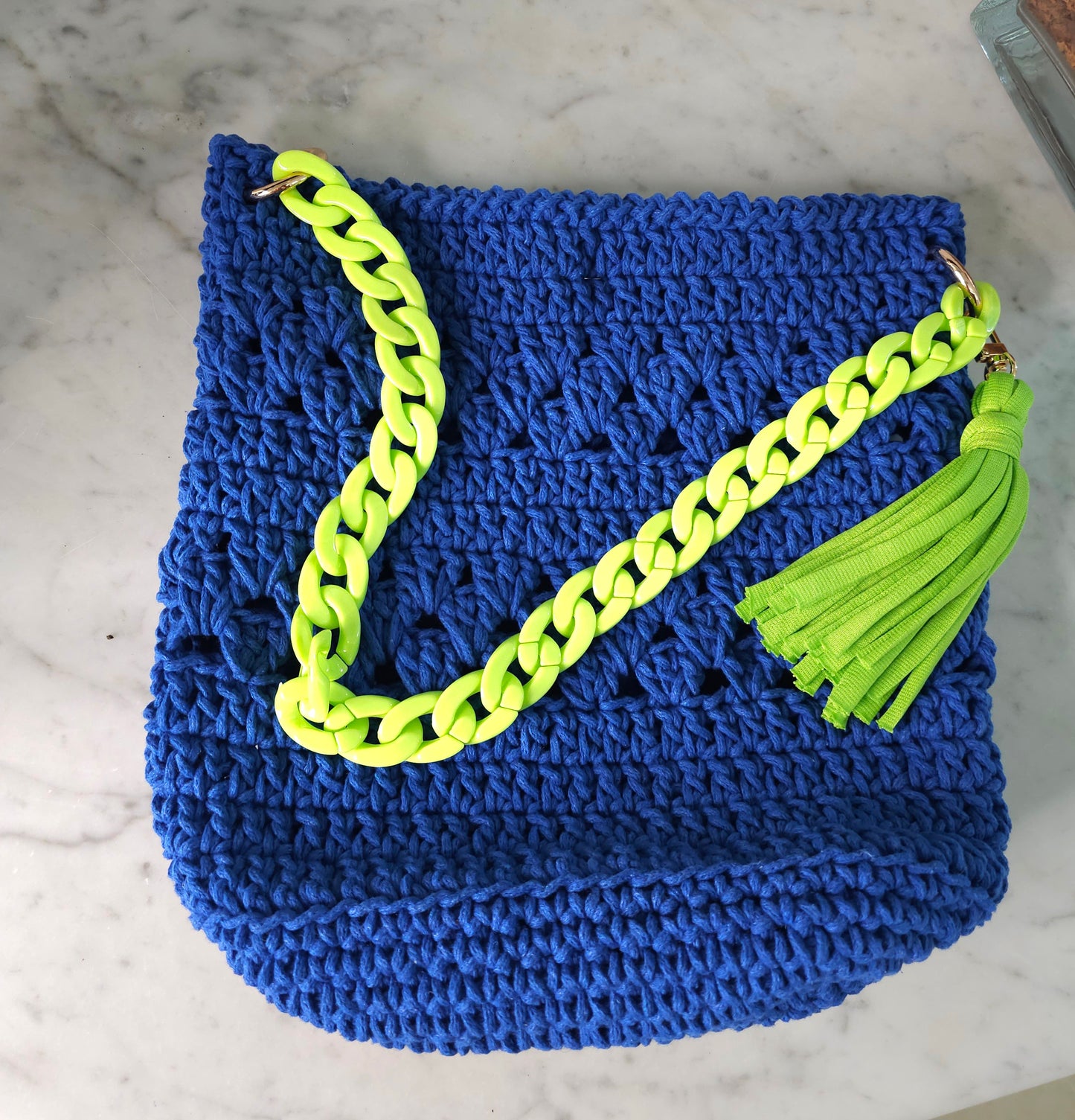 Macrame crochet bag