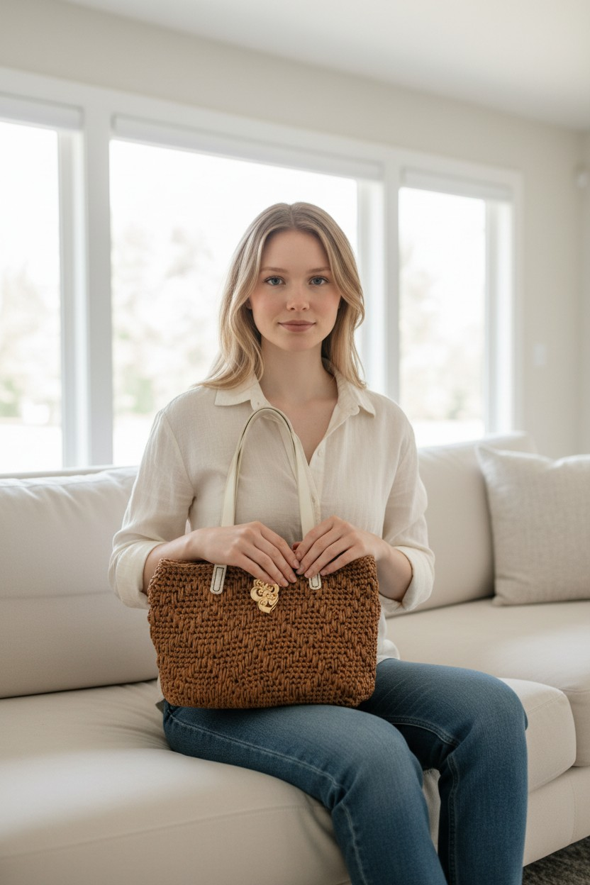 Large Diamond Stich tote