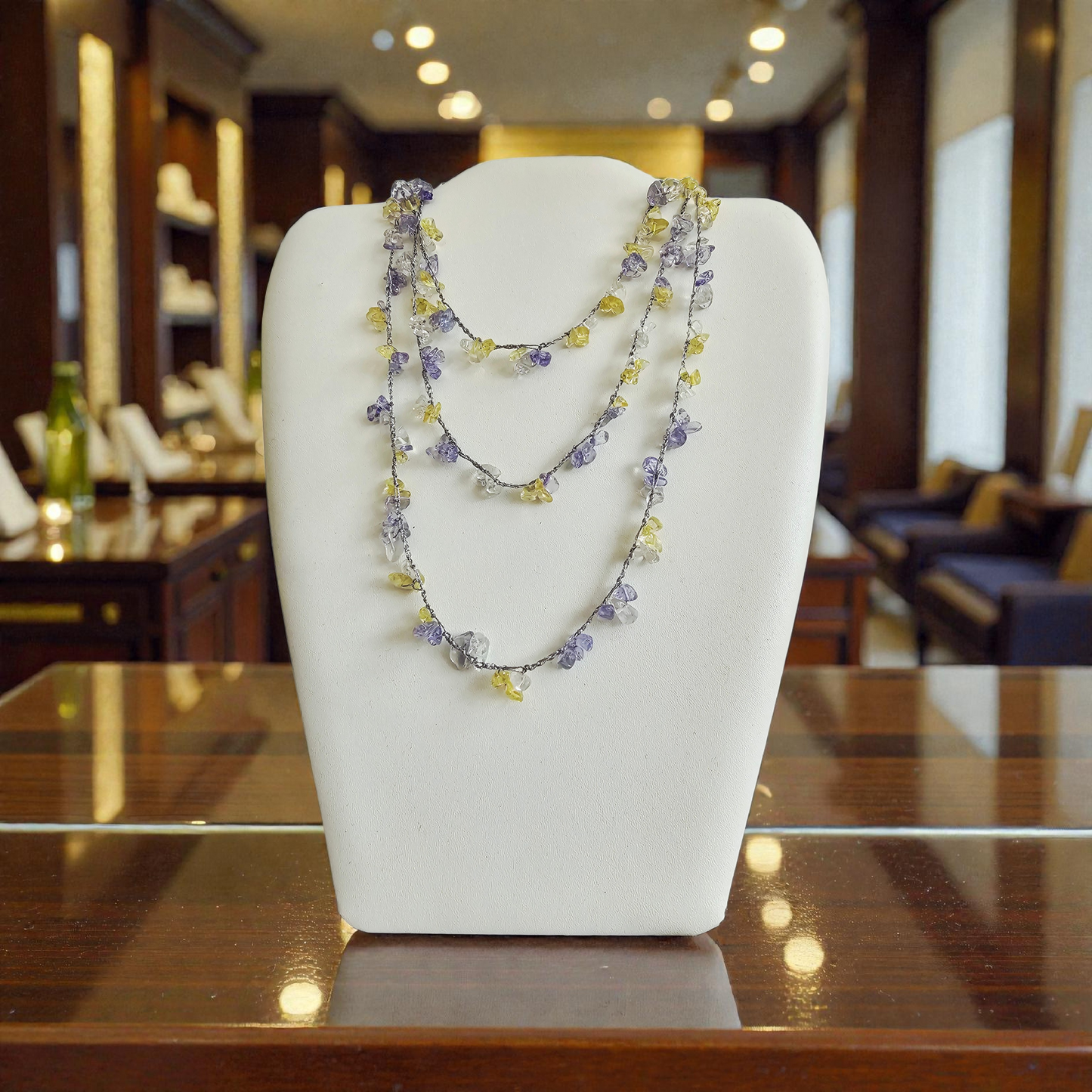 Crochet necklace "thousand rounds"