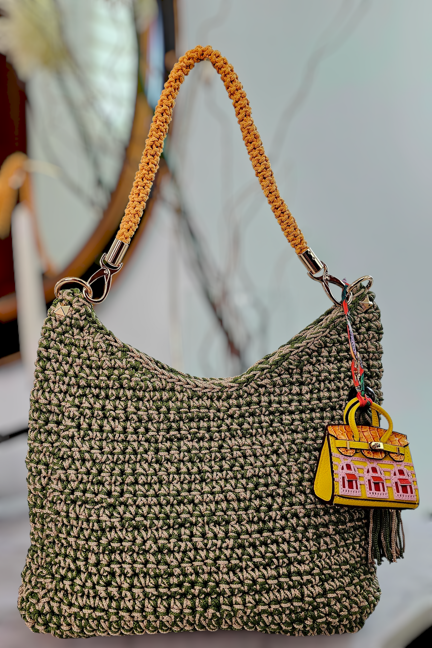 Slouchy crochet bag