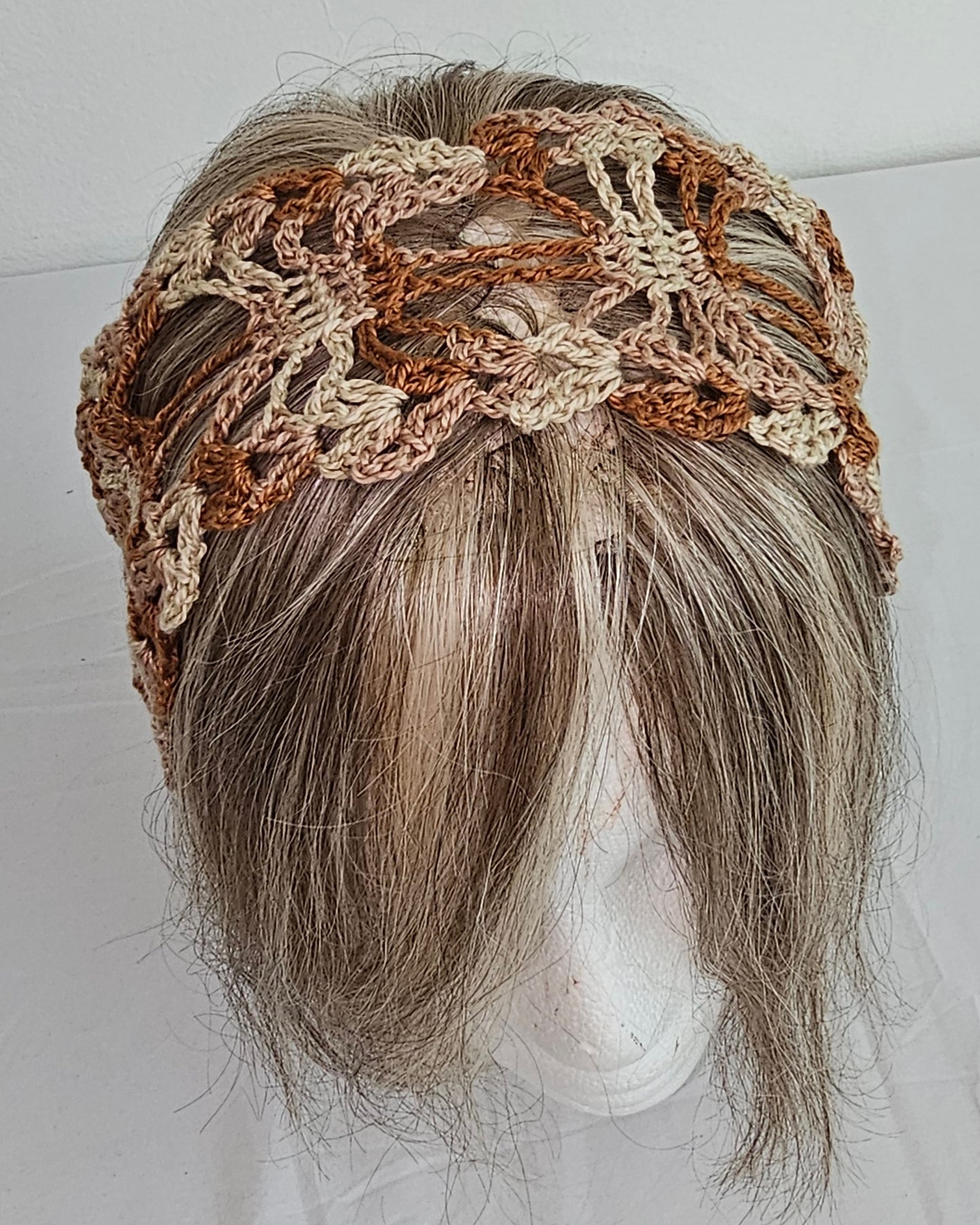 Boho crochet headband