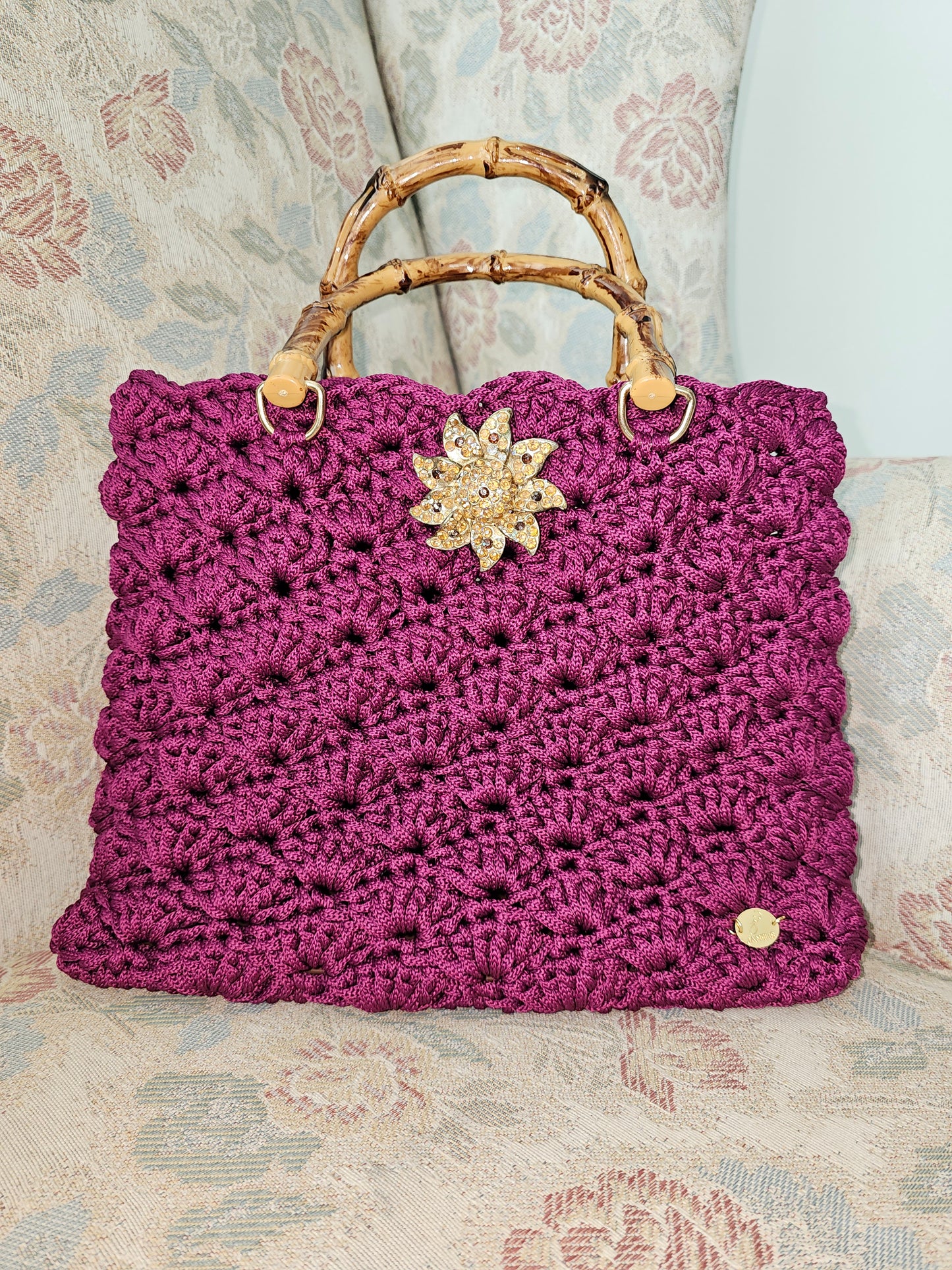 Crochet fan stich bag