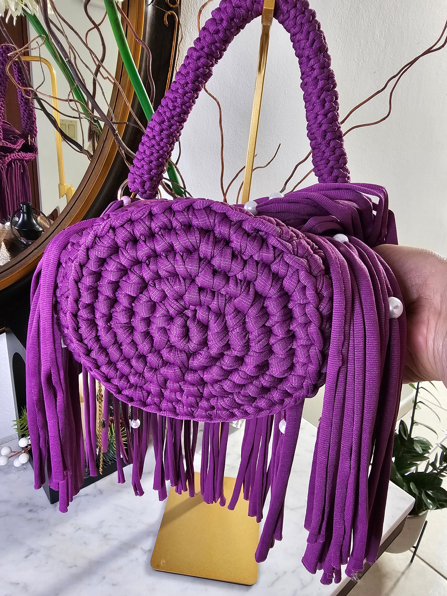Bucket handmade bag