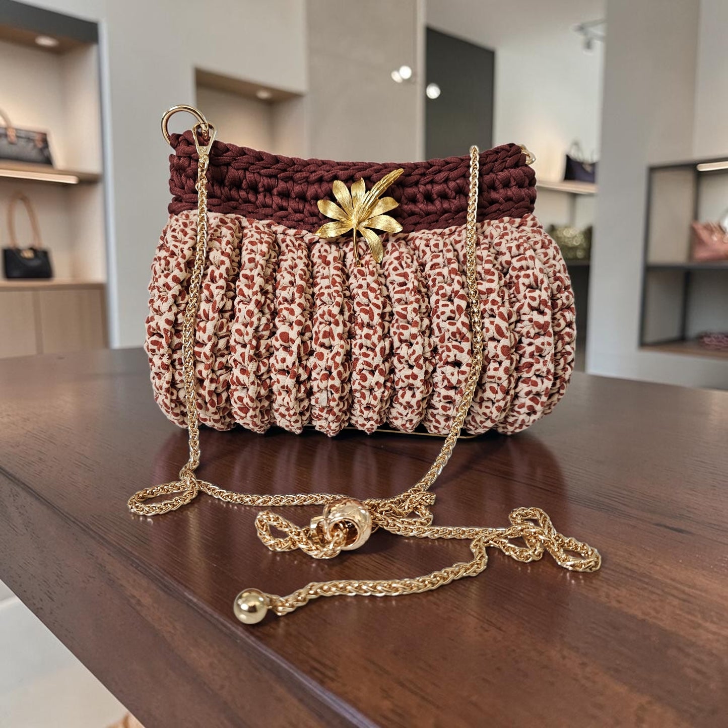 Animal Print Cylinder Bag