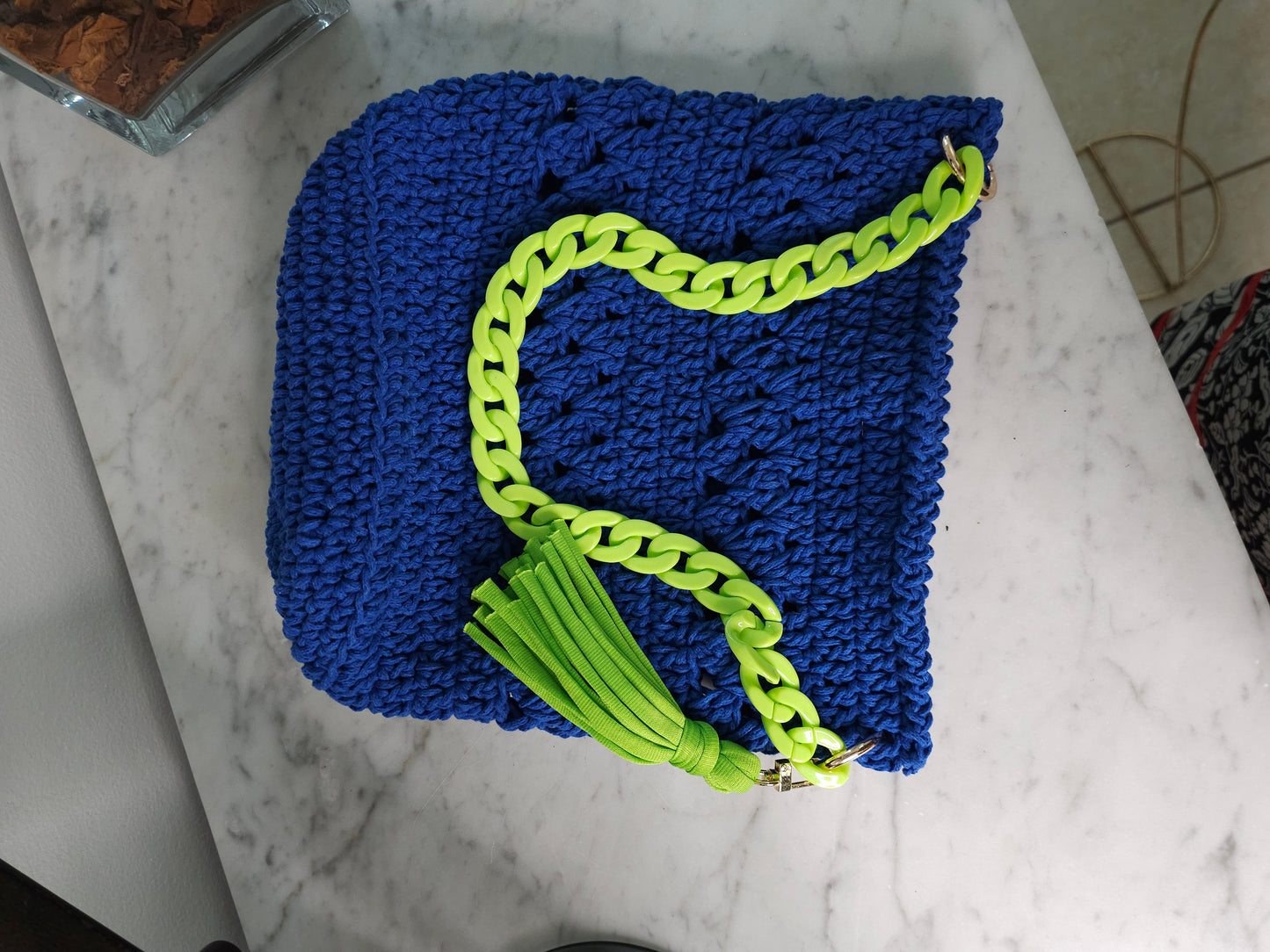 Macrame crochet bag