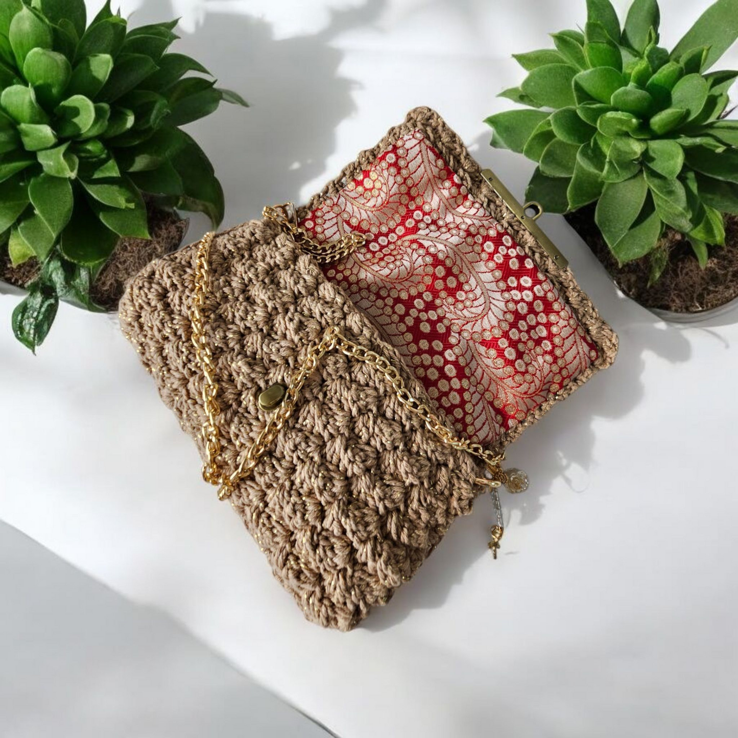 Handmade Bubble Stich Clutch