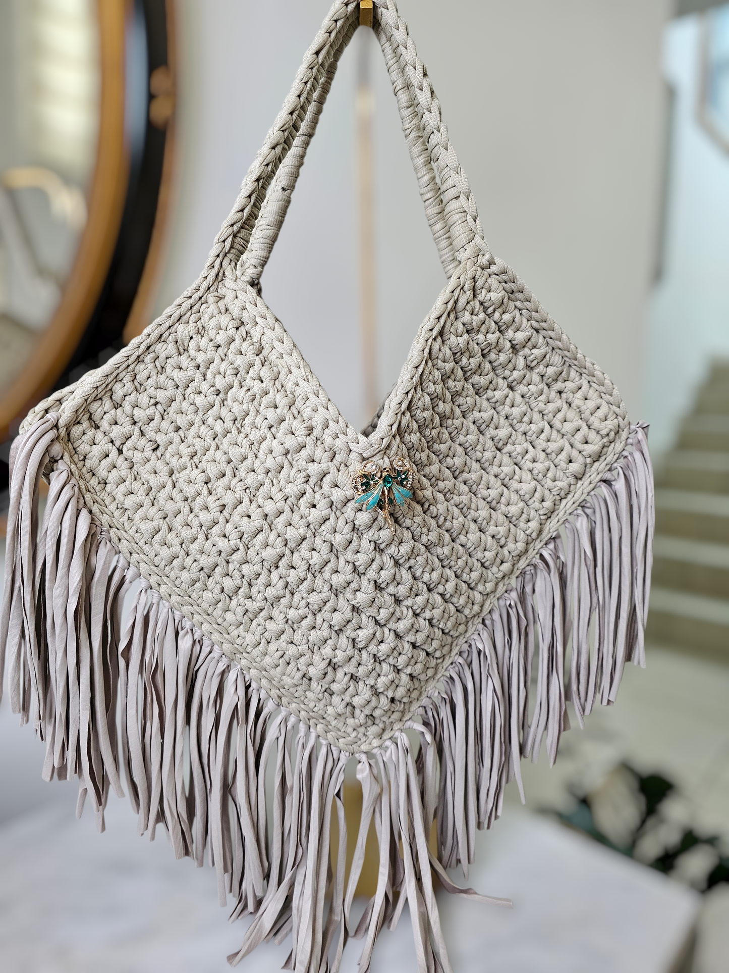 Tote fringe bag