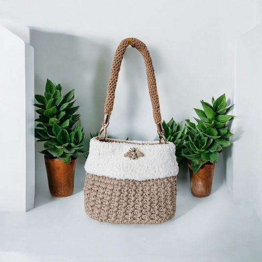 Crochet Fuzzy Bag