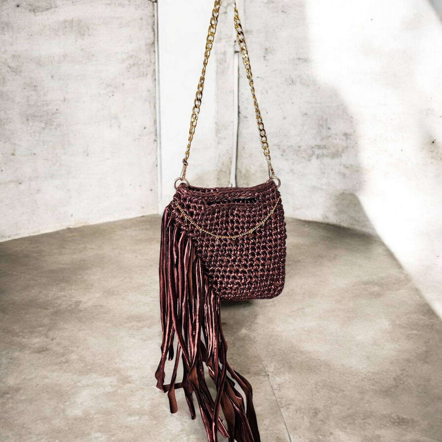 Fringe metalic handmade