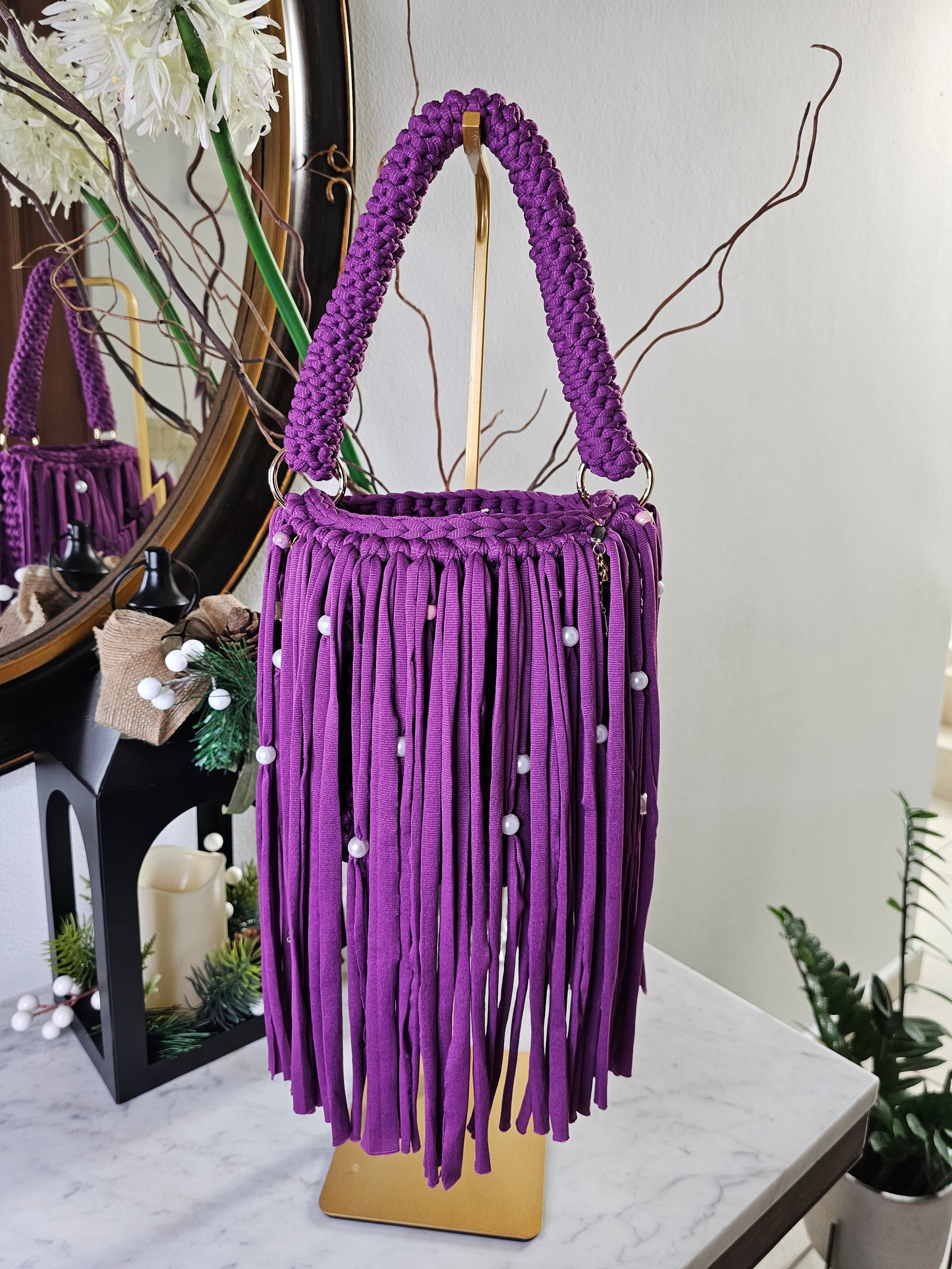 Bucket handmade bag