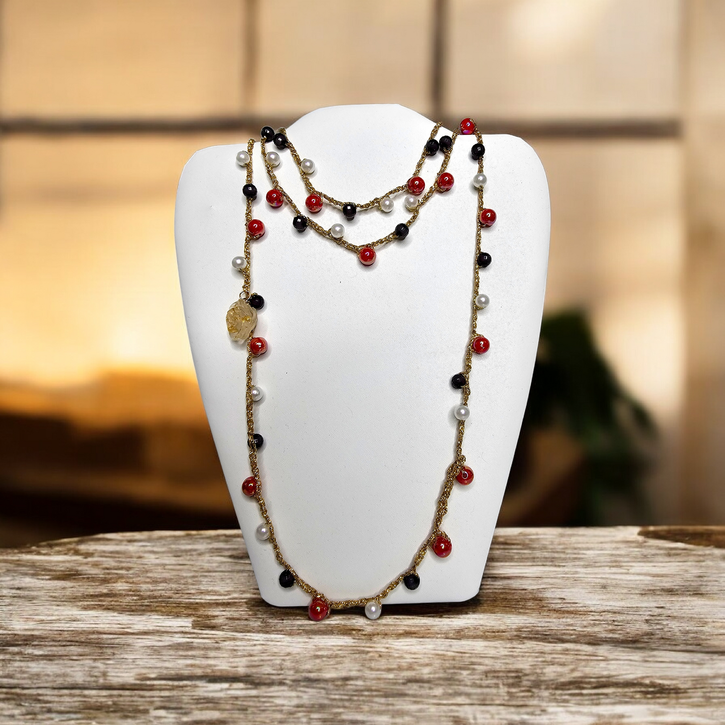 Handmade crochet necklace "Mil Vueltas"