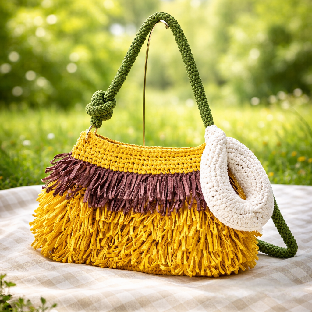 Raffia Calla Lilly Bag