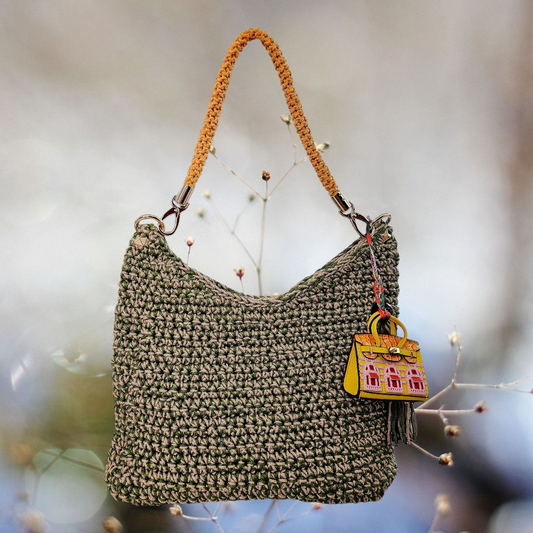 Slouchy crochet bag