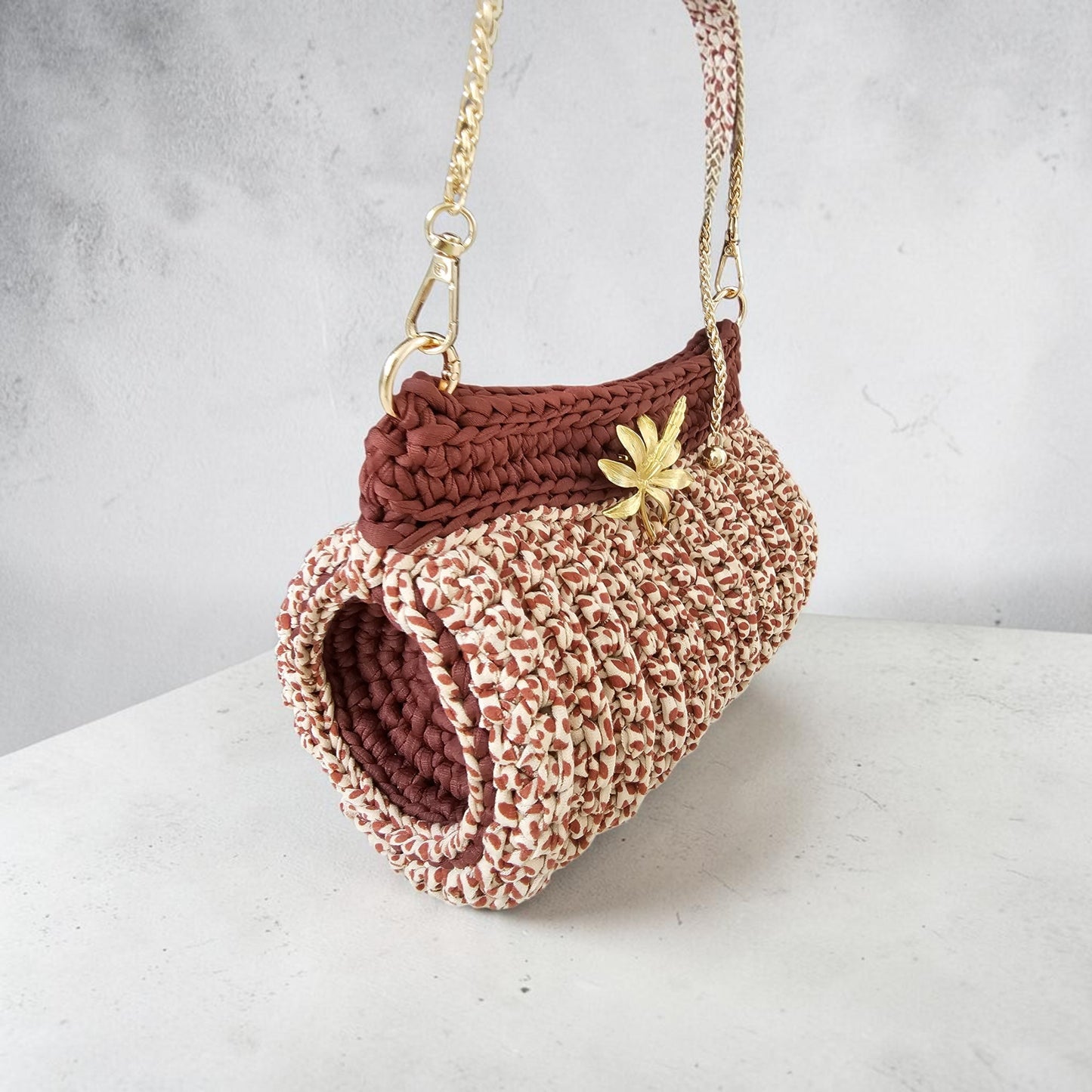 Animal Print Cylinder Bag