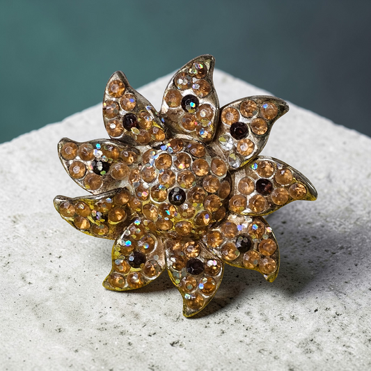 Vintage Sun Brooch