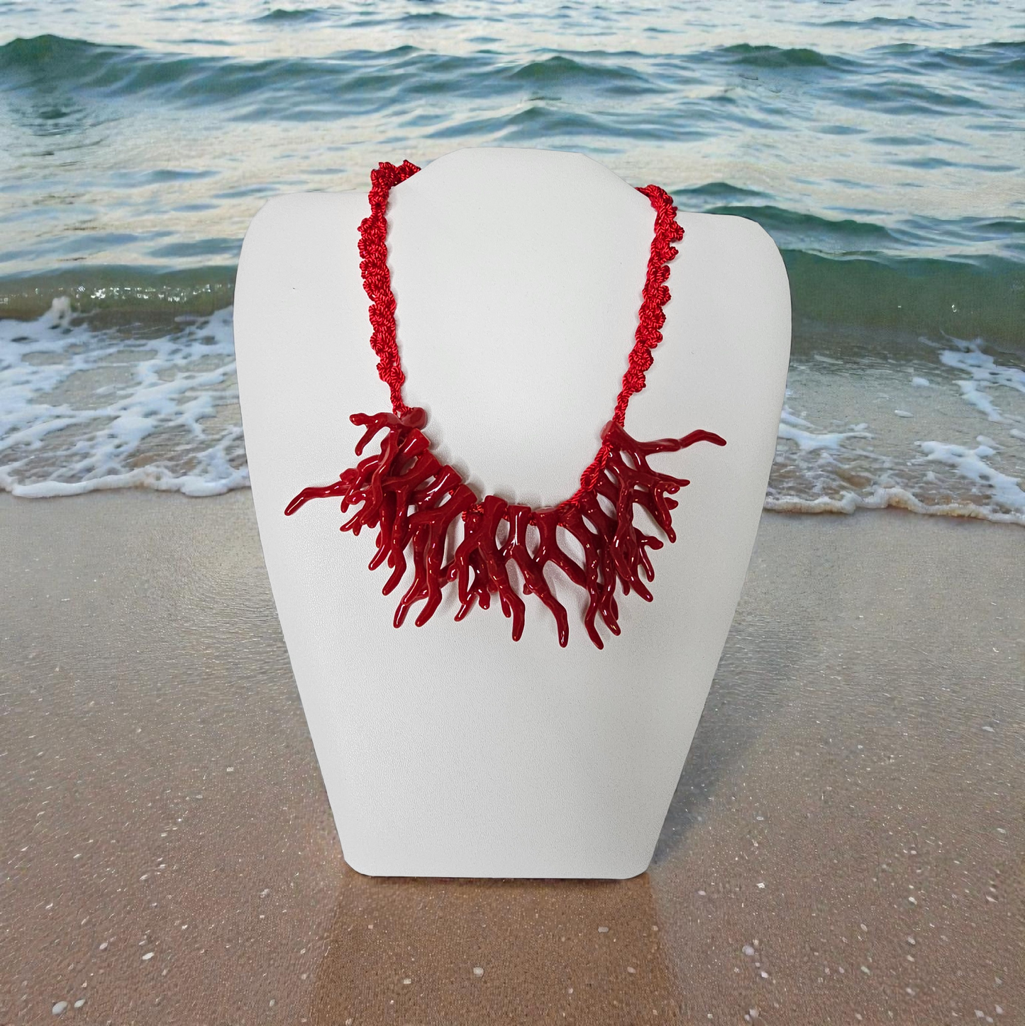 Crochet handmade necklace