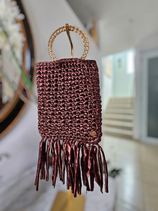 Handmade metalic bag