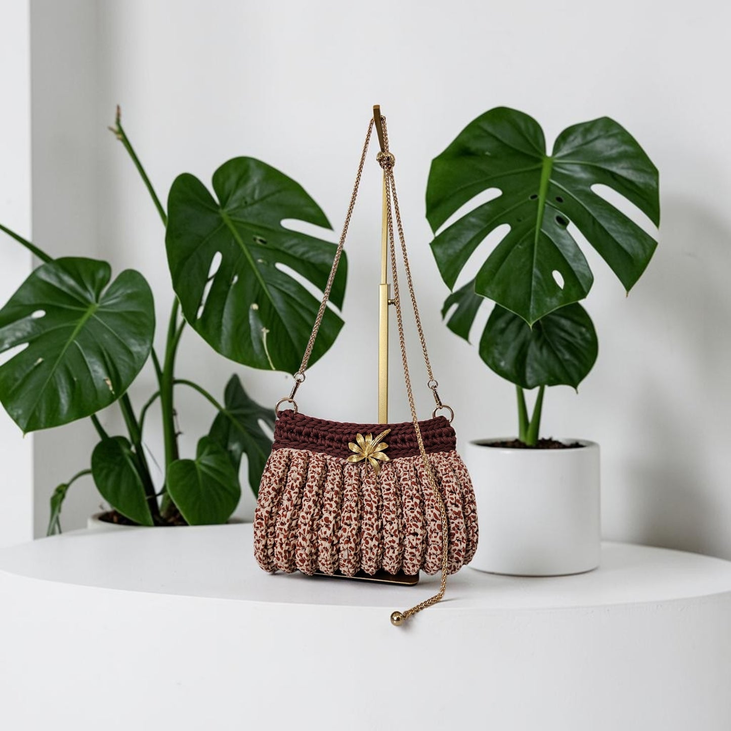 Animal Print Cylinder Bag