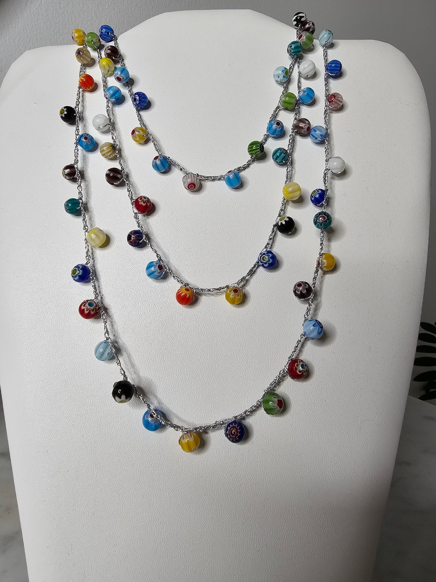Milliefiori bead necklace