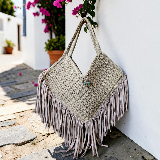 Tote fringe bag