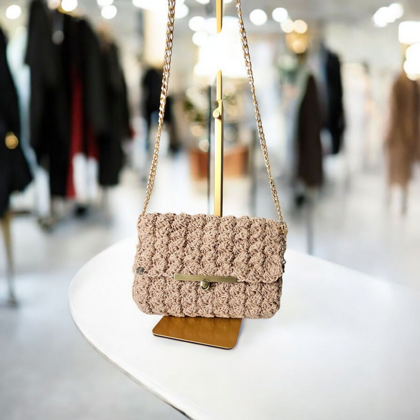 Handmade Bubble Stich Clutch