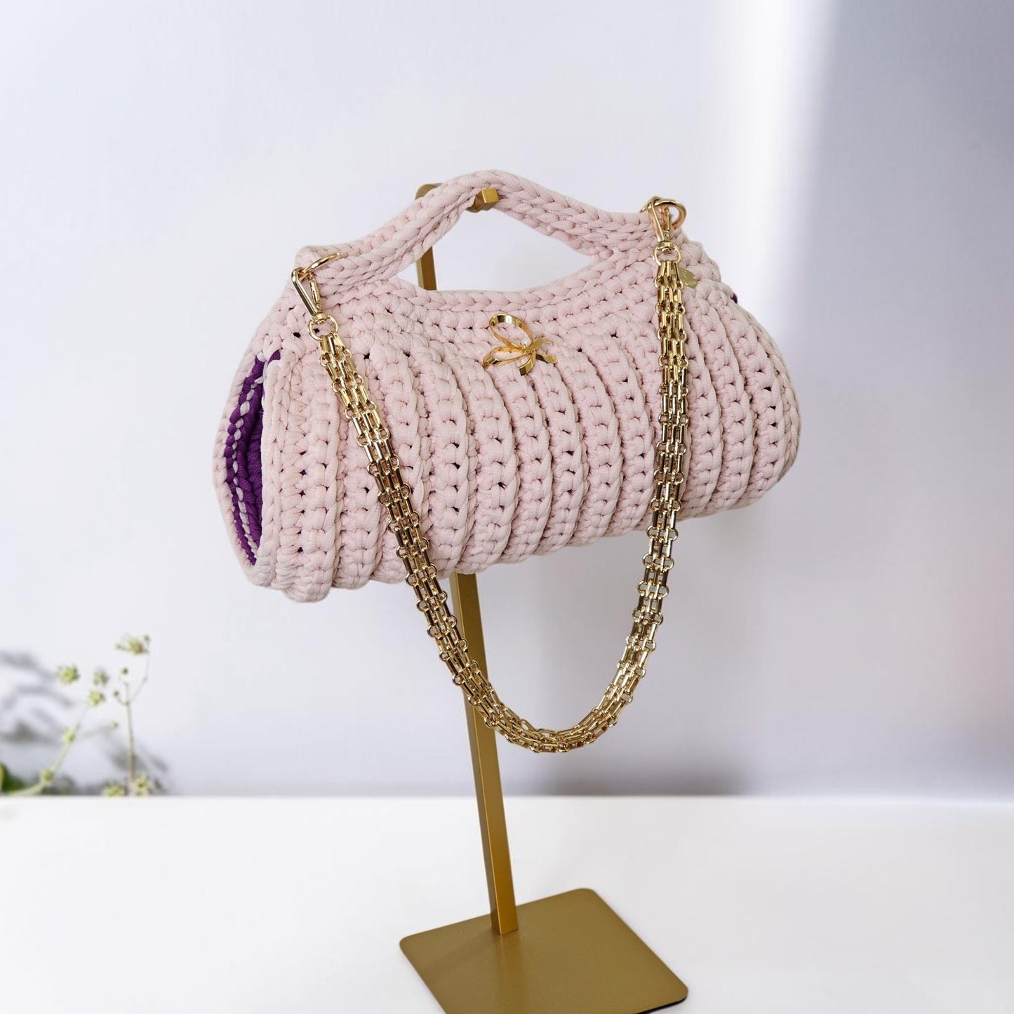 Blush Cylinder Bag