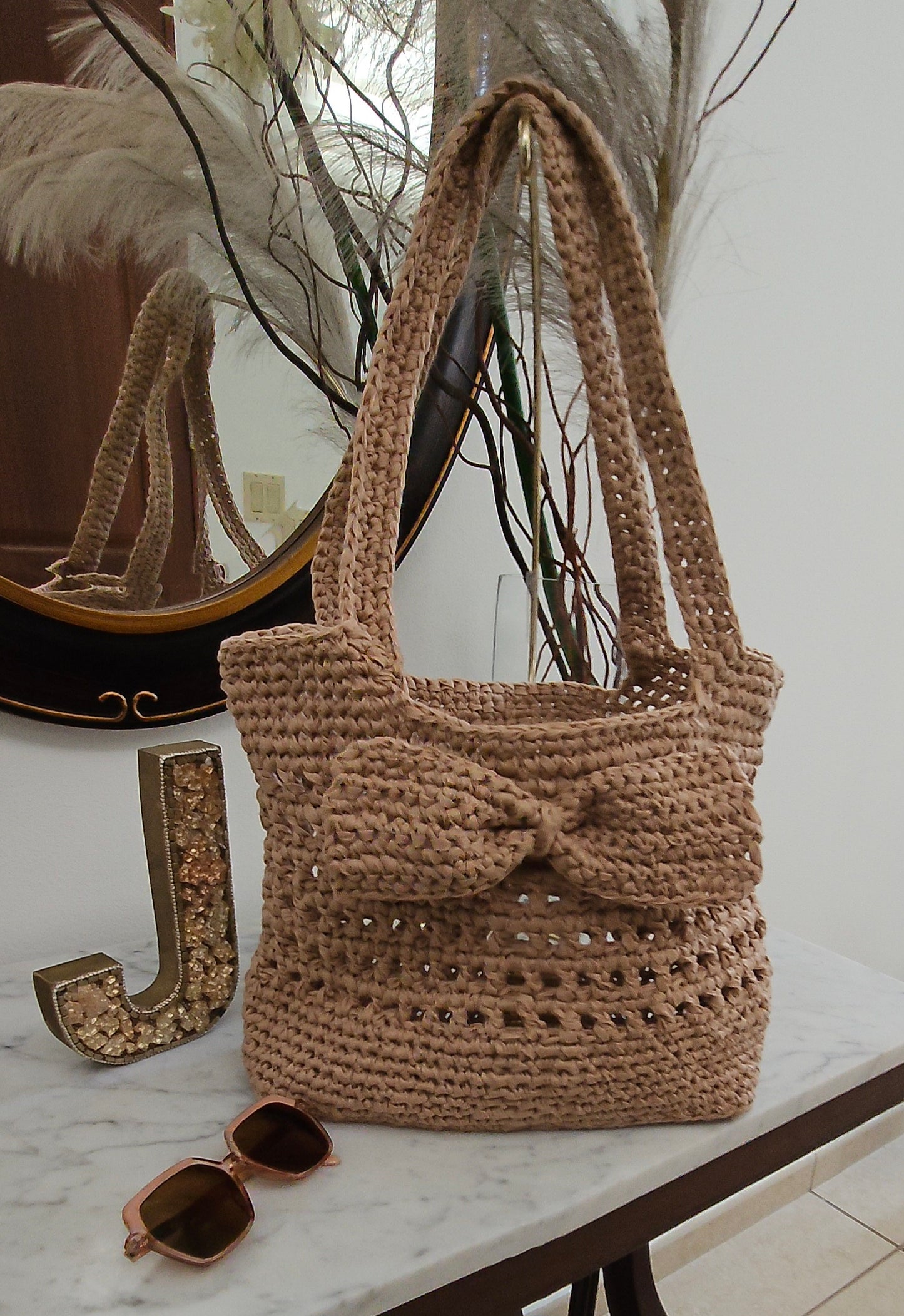 Raffia summer bag