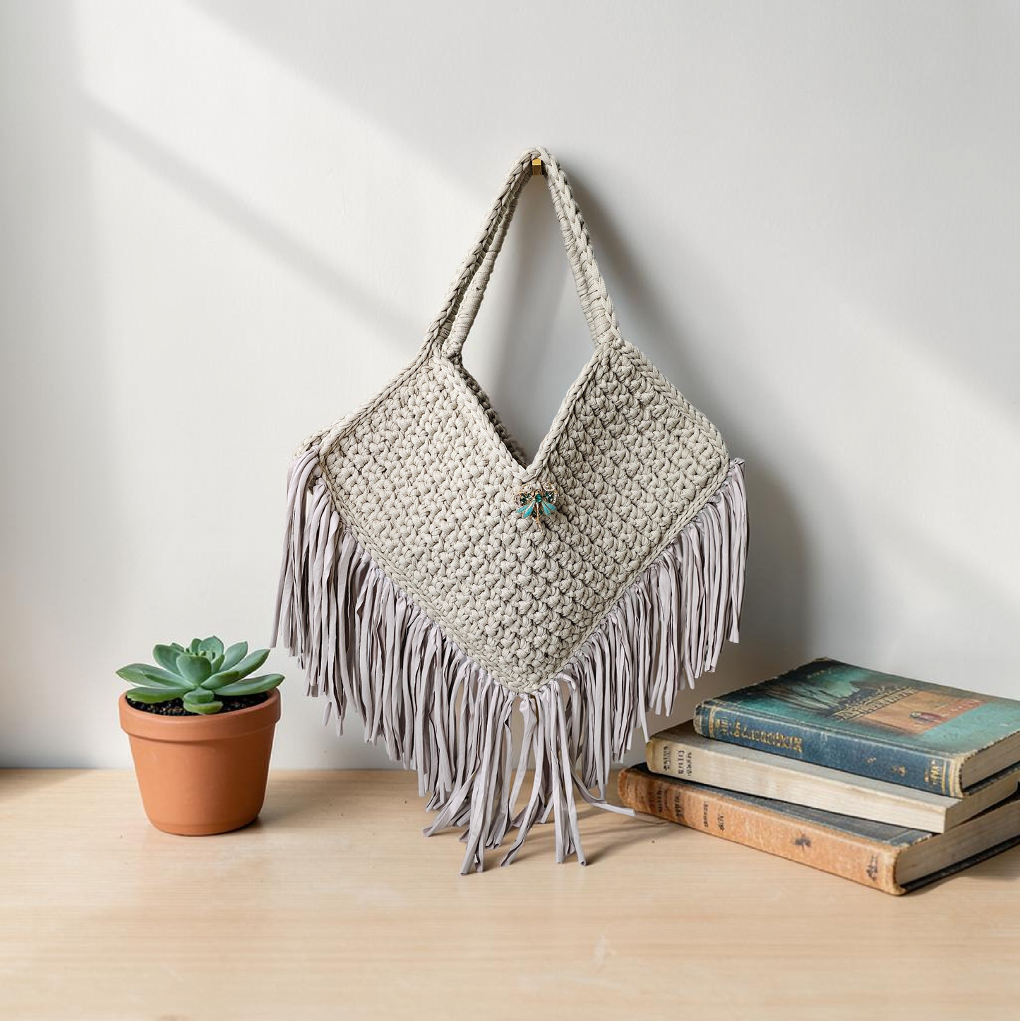 Tote fringe bag