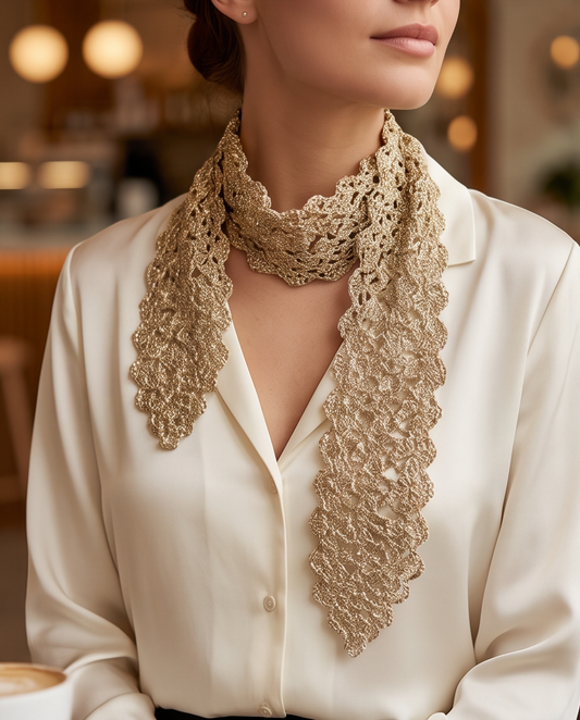 Gold Glitter Scarf